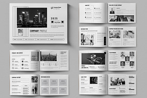 Company Profile Template Layout, a Brochure Template by ContestDesign