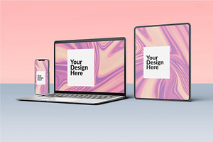 Digital Devices Screen Mockup Set