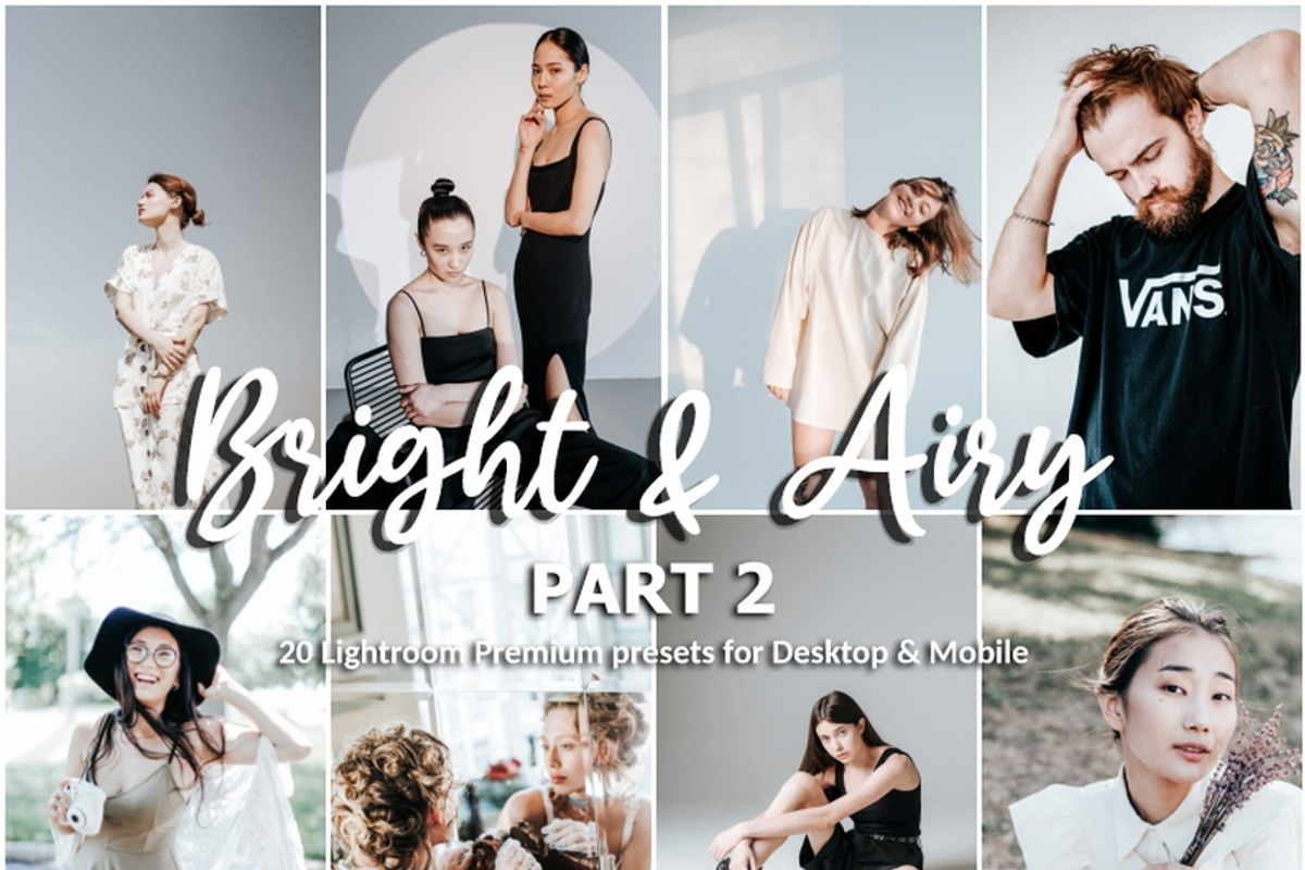 20 Lightroom Presets Bright & Airy 2, a Preset Add-On by PerfectStudioPresets (Photo 1 of 10)