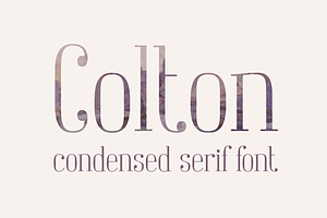 Colton Condensed Serif Font