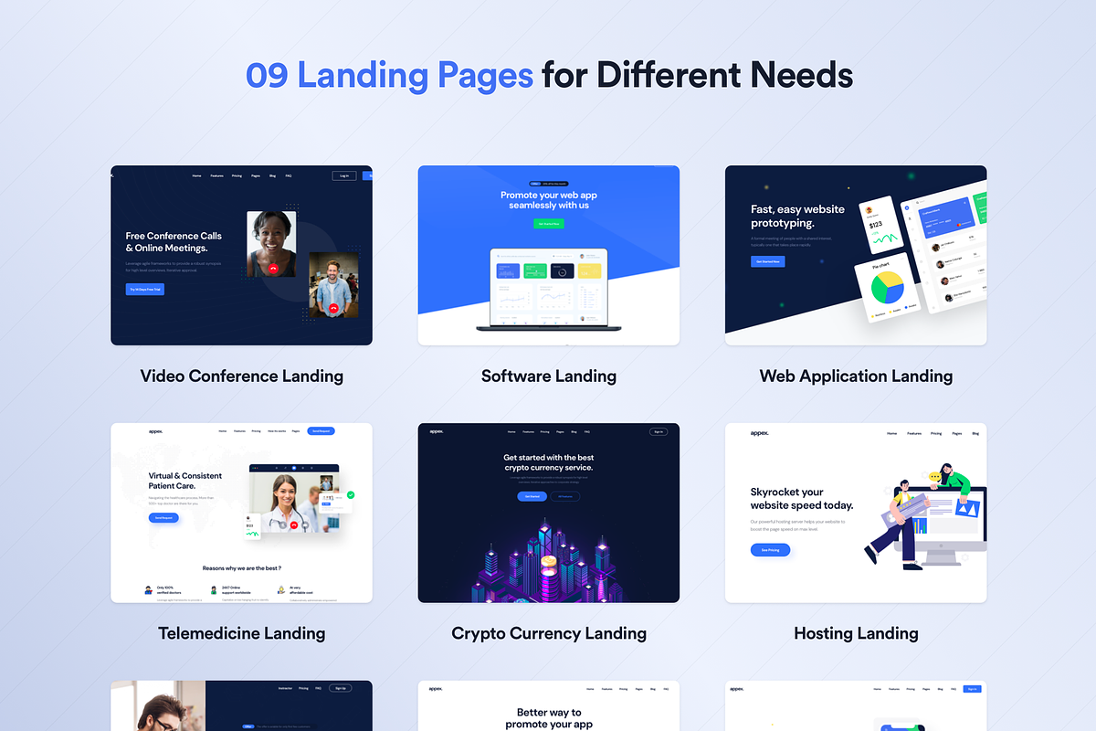 Appex - Bootstrap 5 Landing Template, a HTML Template by FinestDevs (Photo 5 of 9)