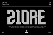 VB Ziore - Futuristic Font, a Sans Serif Font by VALIANTBROTHA (Thumbnail 1 of 9)