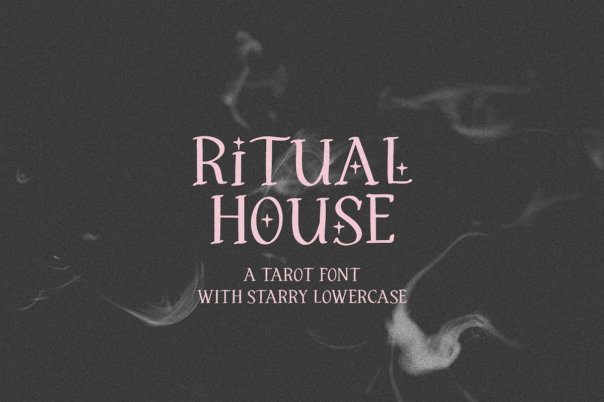 Ritual House Serif Font with Stars, a Handwritten Font by Beck McCormick (Photo 1 of 10)