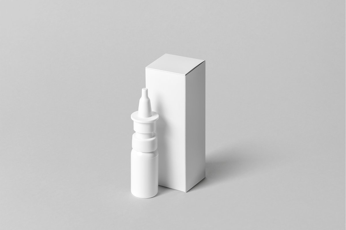 Nose Drops Mock-up, a Packaging Mockup by BLISS DESIGN (Photo 3 of 4)