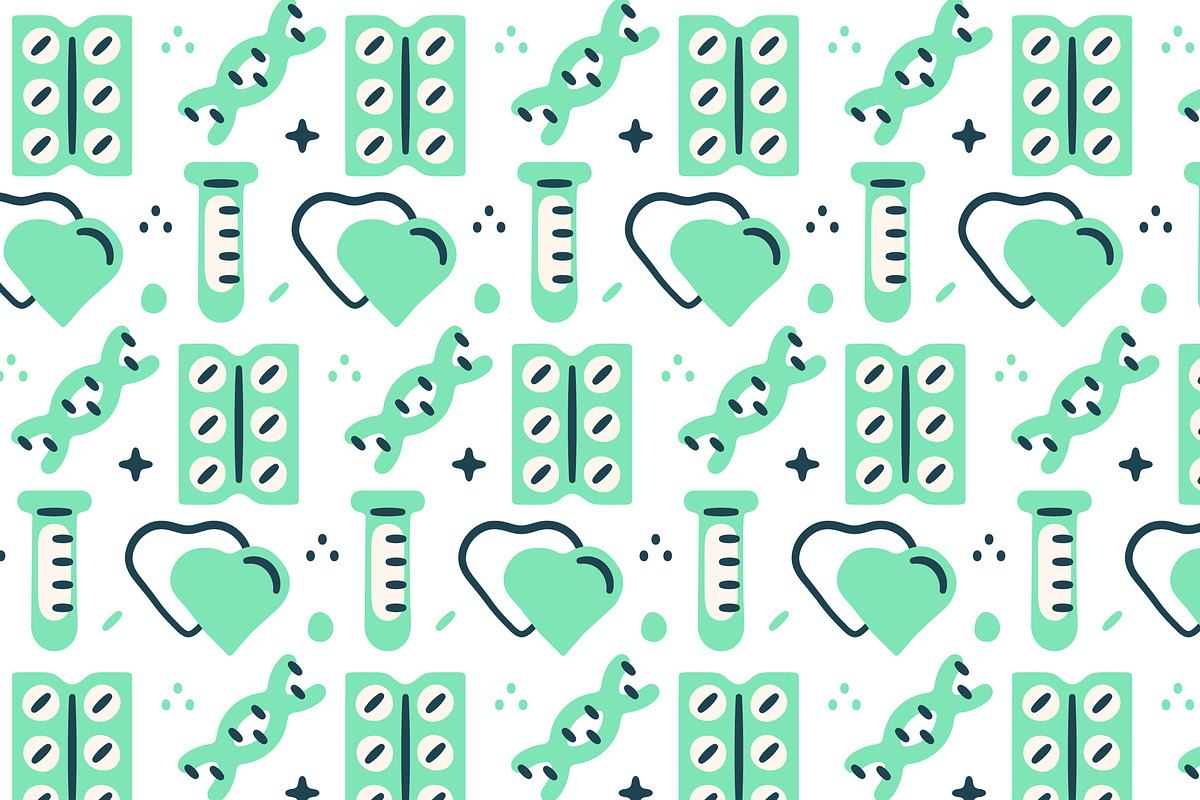 Healthcare Pattern Design, a Pattern Graphic by 3ab2ou