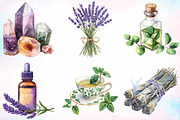 Watercolor Natural Remedies Clipart, an Illustration by Canvas Craft (Thumbnail 3 of 4)