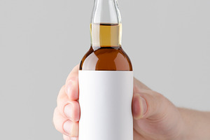 Miniature spirits liquor mockup JPEG, a Food & Drink Photo by Shablon