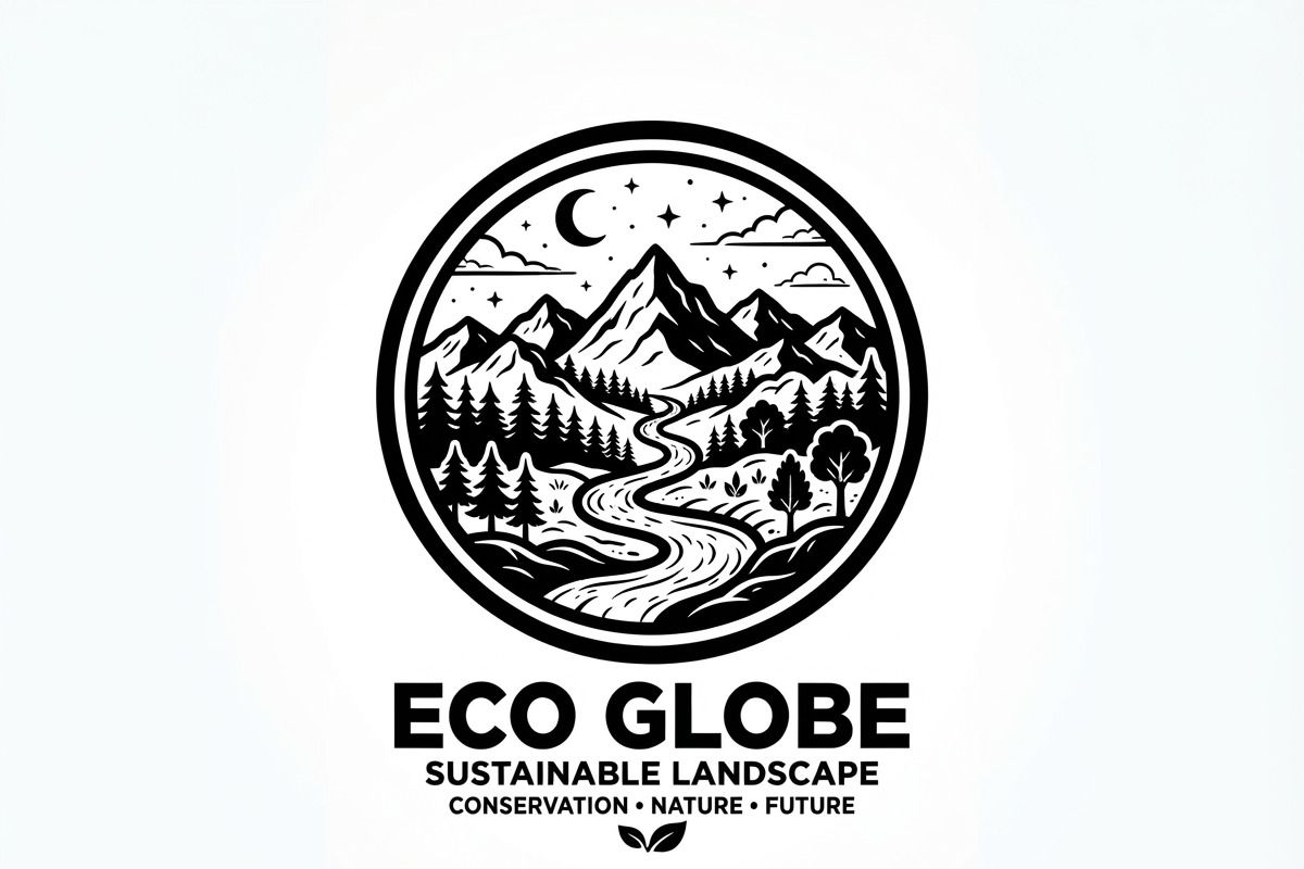 60 Eco Globe Landscape Silhouette, a Technology Illustration by Amazin_art (Photo 10 of 29)