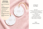 Round Ornament Mockup Set of 2, a Household Mockup by EmpaviMockups (Thumbnail 2 of 5)