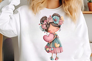 Whimsical Girls Png Cute Clipart, an Illustration by SinaCreation (Thumbnail 4 of 9)