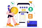 10 Online Banking Illustration, a Finance Illustration by denayunebgt (Thumbnail 4 of 4)