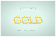 Instant Minimal Metal Effect for AI, a Layer Style Add-On by Vector Galore (Thumbnail 2 of 6)