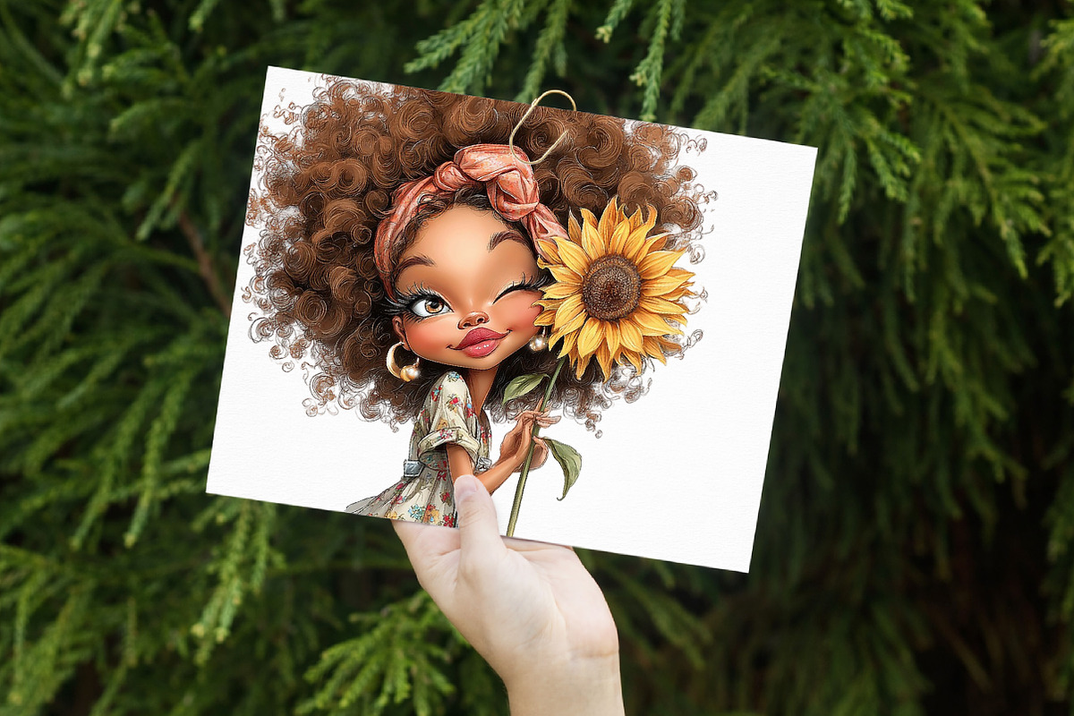 Whimsical Spring Girls Clipart, an Illustration by Libby Wishes (Photo 5 of 7)