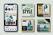 Trendy Fashion Social Media Design, a Social Media Template by MightyDesign (Thumbnail 2 of 8)