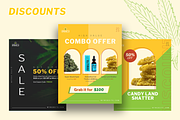 Smoke G | Cannabis Instagram Pack, a Social Media Template by byalikhan (Thumbnail 4 of 9)