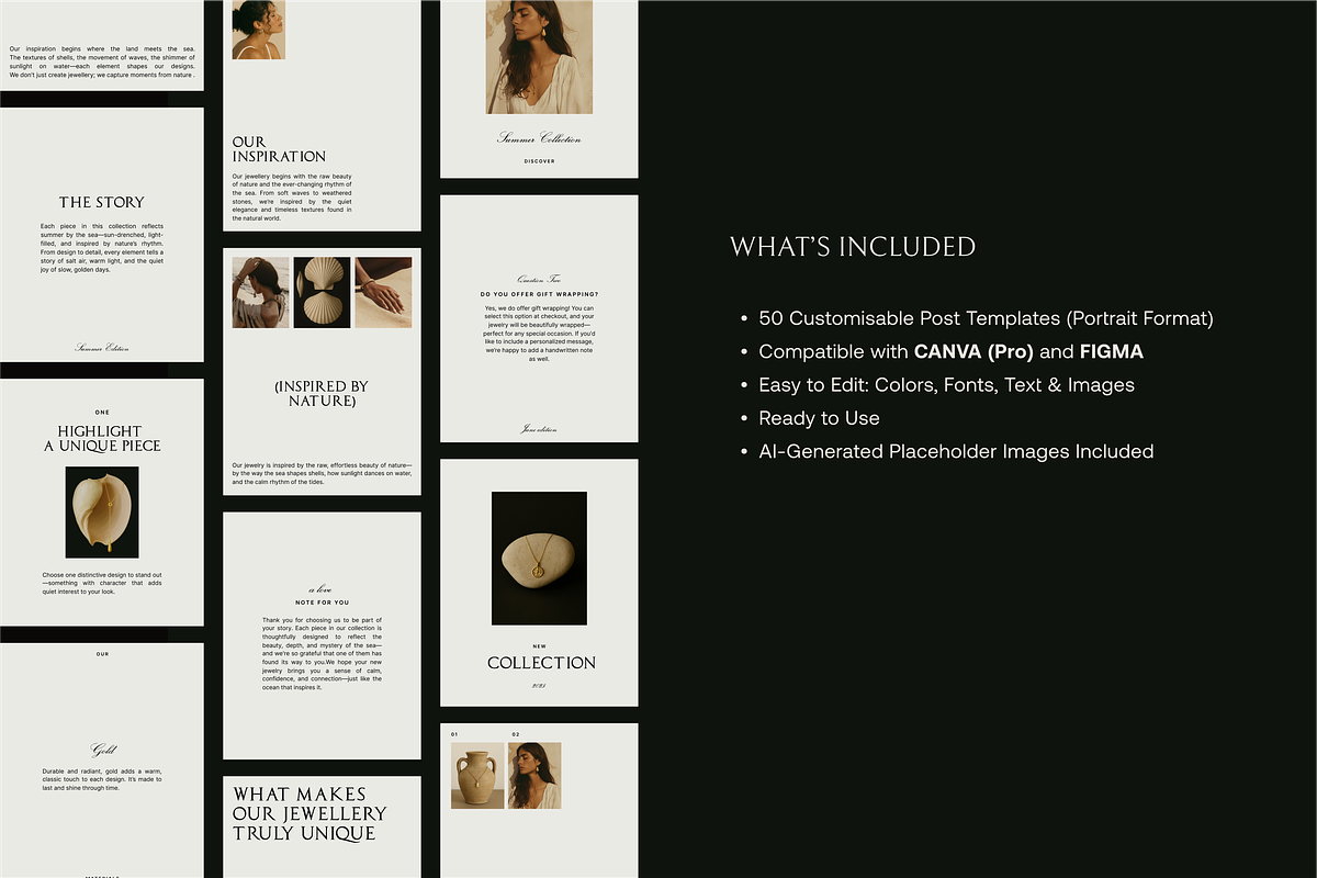 50 Elegant Instagram Templates Canva, a Templates & Theme by CremayPomdaStudio (Photo 2 of 8)