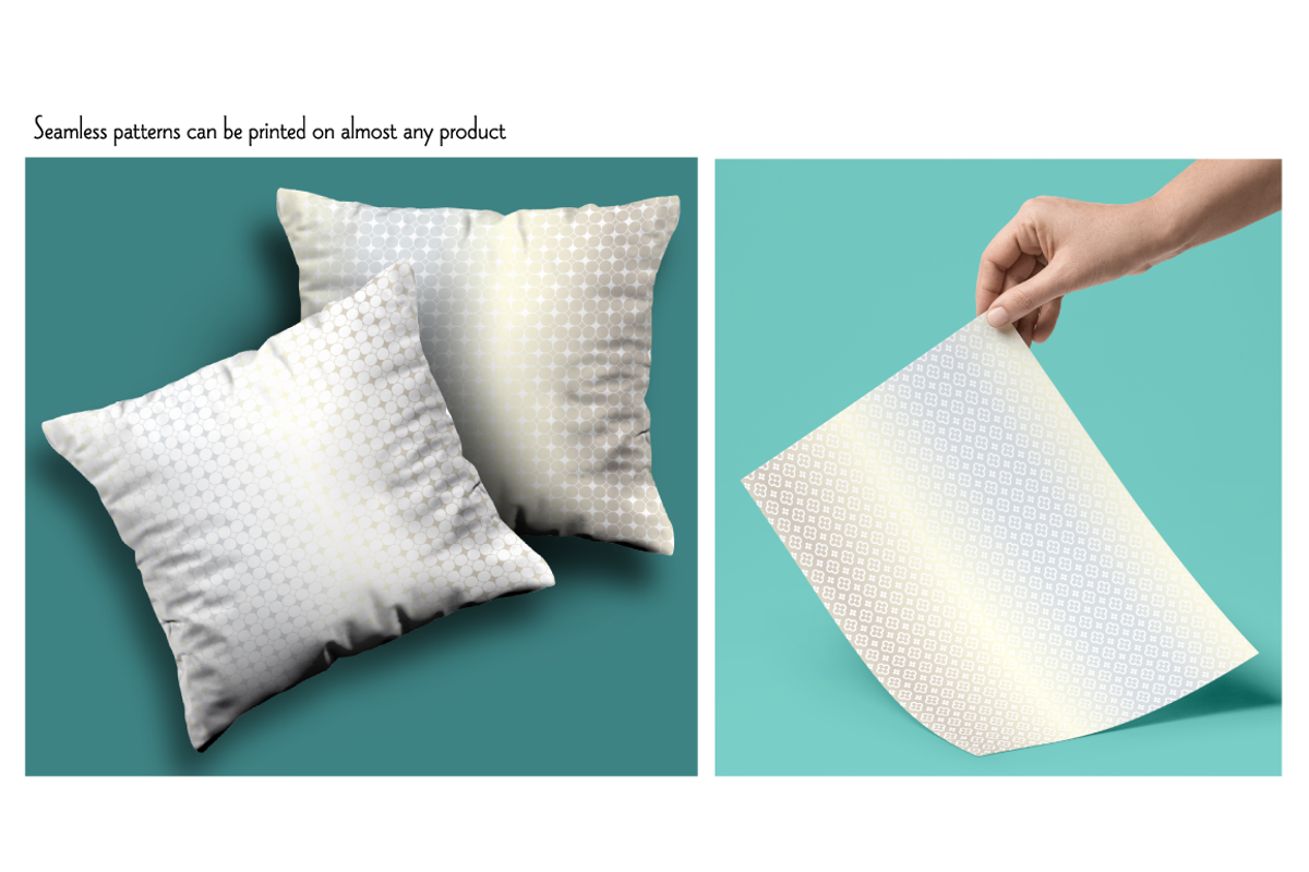 Small Silver Seamless Geometrics preview 2
