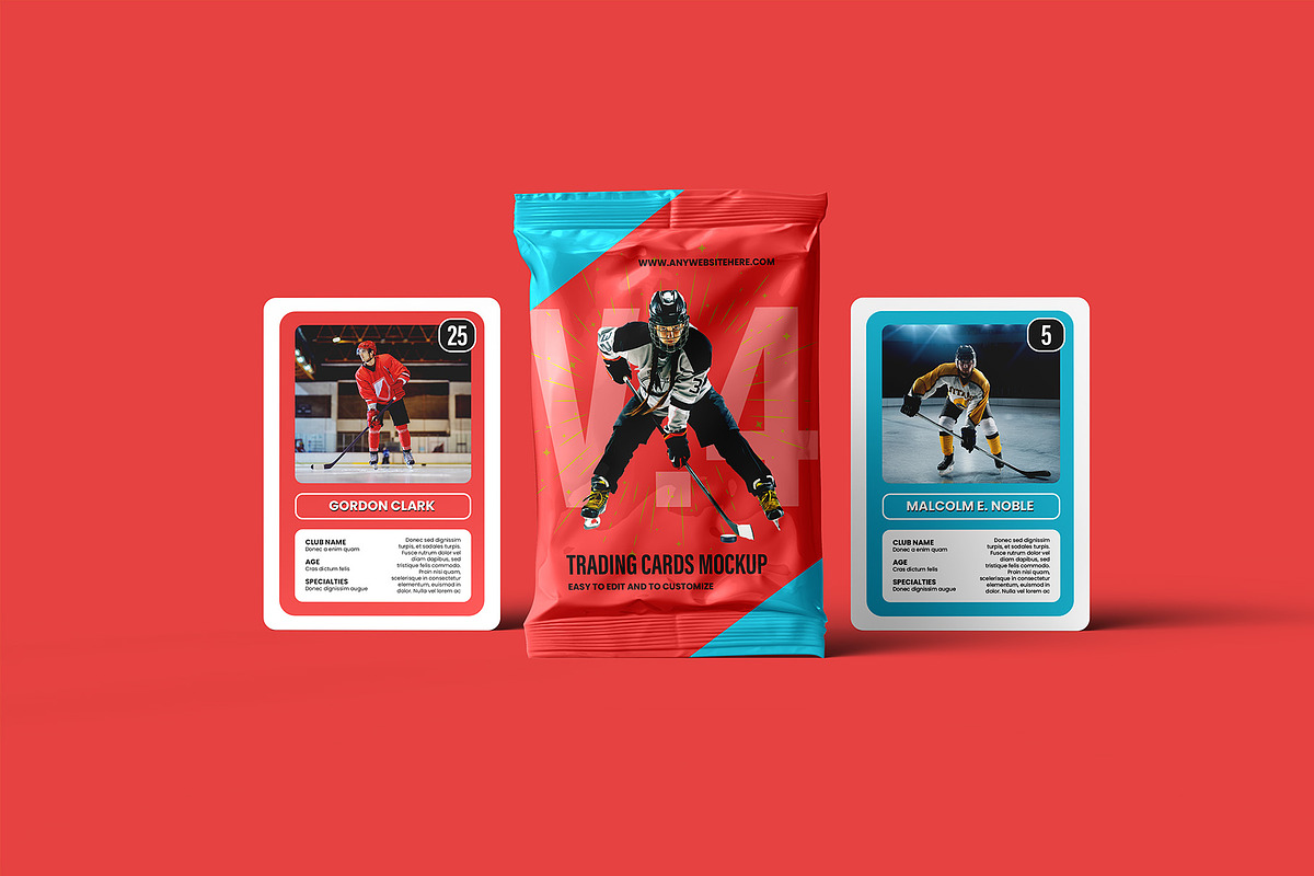 Trading Cards Mockup v.4 - 12 views, a Merchandise Mockup by Illusiongraphic (Photo 12 of 25)