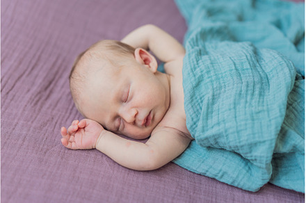 The baby is sleeping peacefully in, a Person Photo by Elizaveta Galitskaya