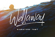 Wellaway, a Script Font by Greg Nicholls (Thumbnail 1 of 7)