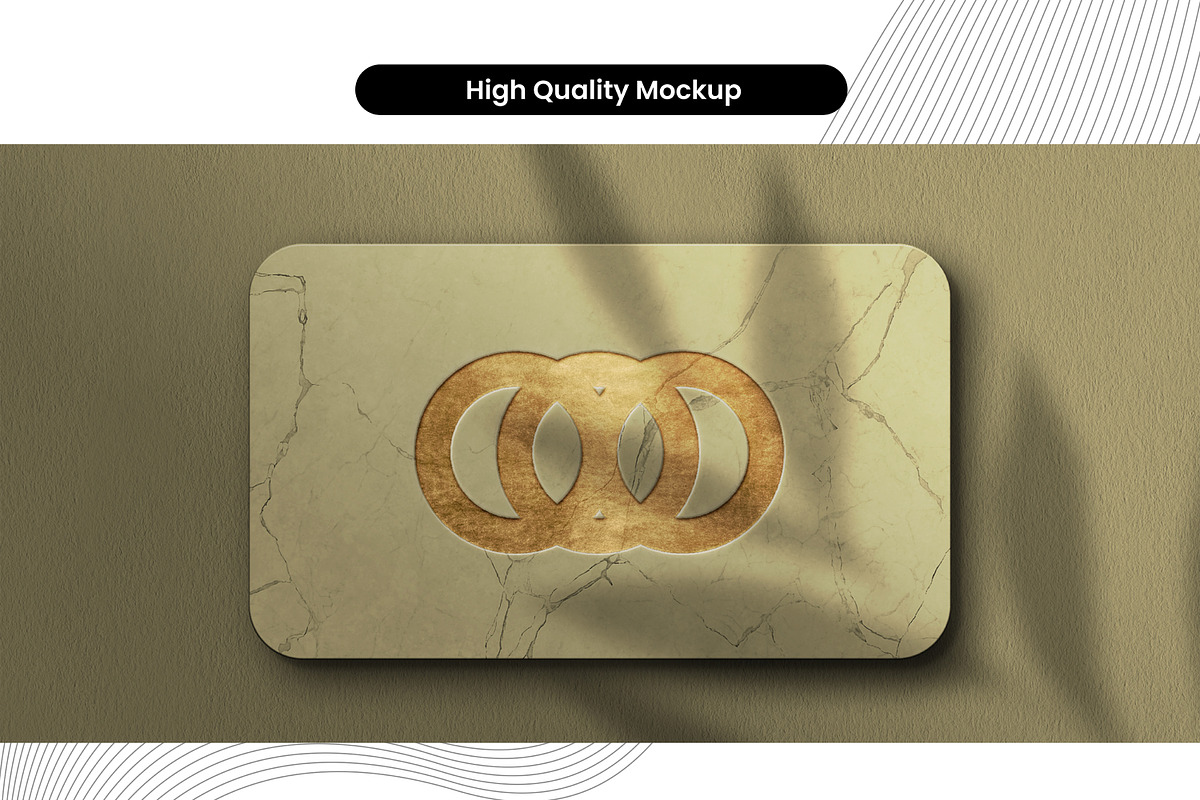 26 Luxury Logo Mockup with Shadow, a Mockup by aalfndi (Photo 3 of 30)