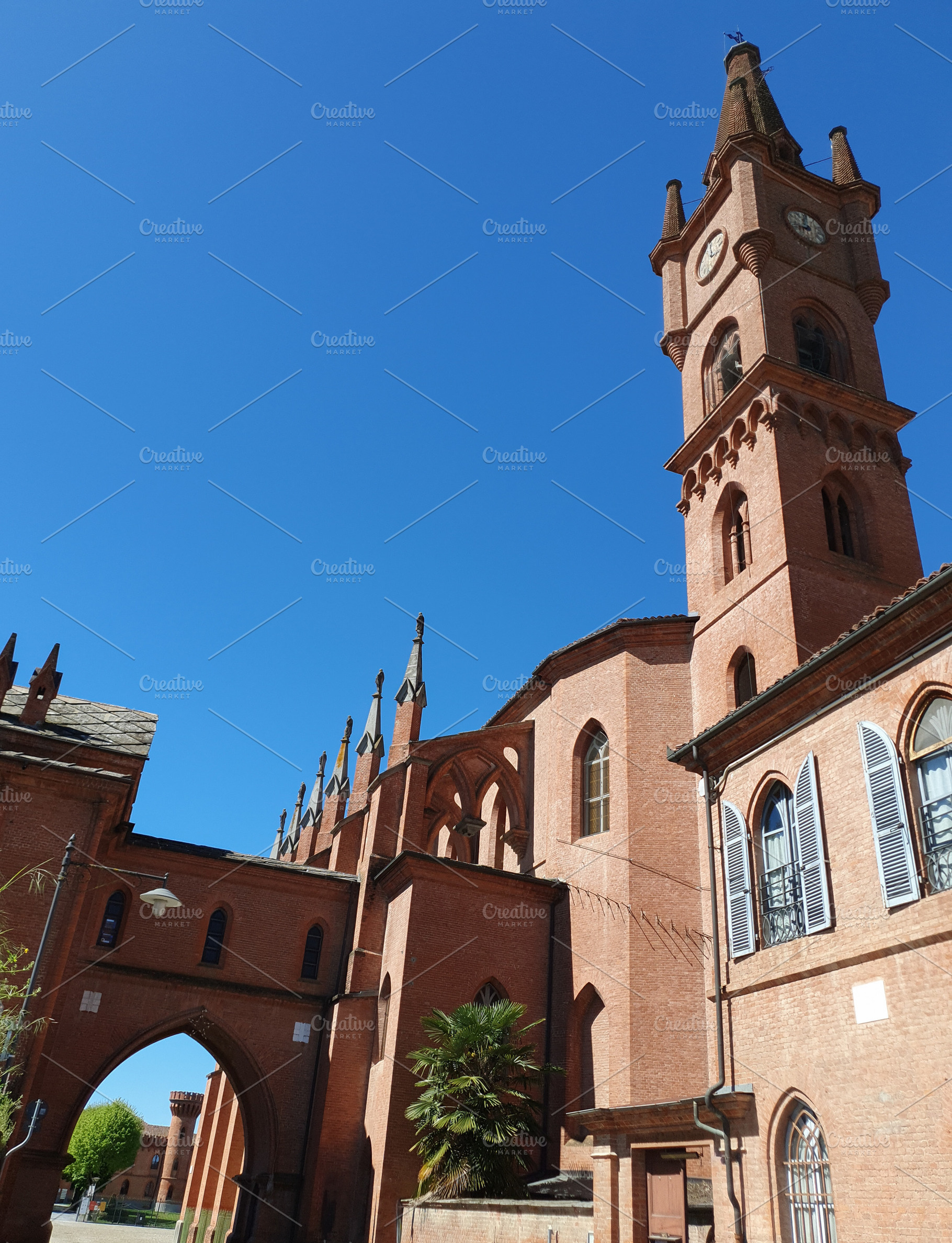 San Vittore church in Pollenzo, a Photo by WorldOfPhotos