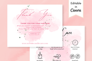 Candle Templates Thank You