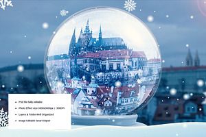 Snow Globe Photo Effect