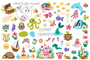 Mermaid tales clipart and designs, an Animal Illustration by Lexi Claus (Thumbnail 3 of 9)