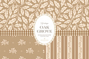 Oak & Acorn Autumn Patterns - Tan, a Pattern Graphic by Eclectic Anthology (Thumbnail 2 of 13)