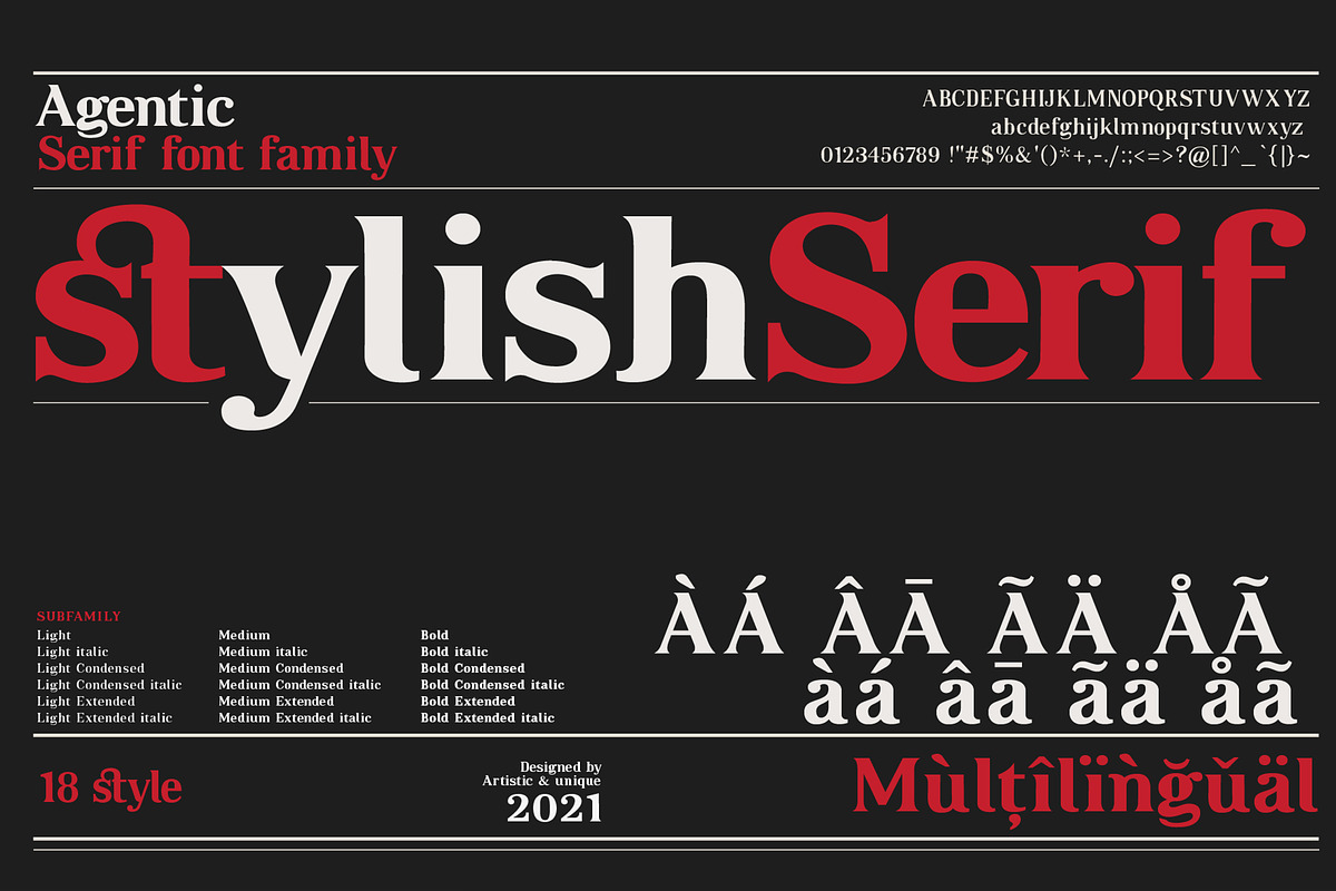 Agentic - Serif font family, a Serif Font by Artistic & Unique (Photo 5 of 13)