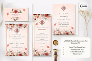 Asian Floral Wedding Invite - B4A, an Invitation Template by YeeqsWedding (Thumbnail 1 of 9)