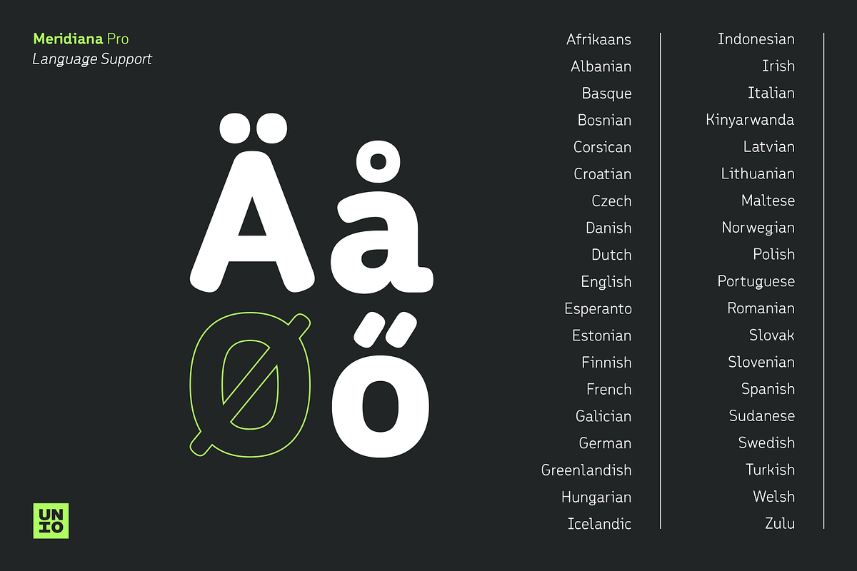 Meridiana Pro, a Sans Serif Font by Unio Designs (Photo 5 of 12)