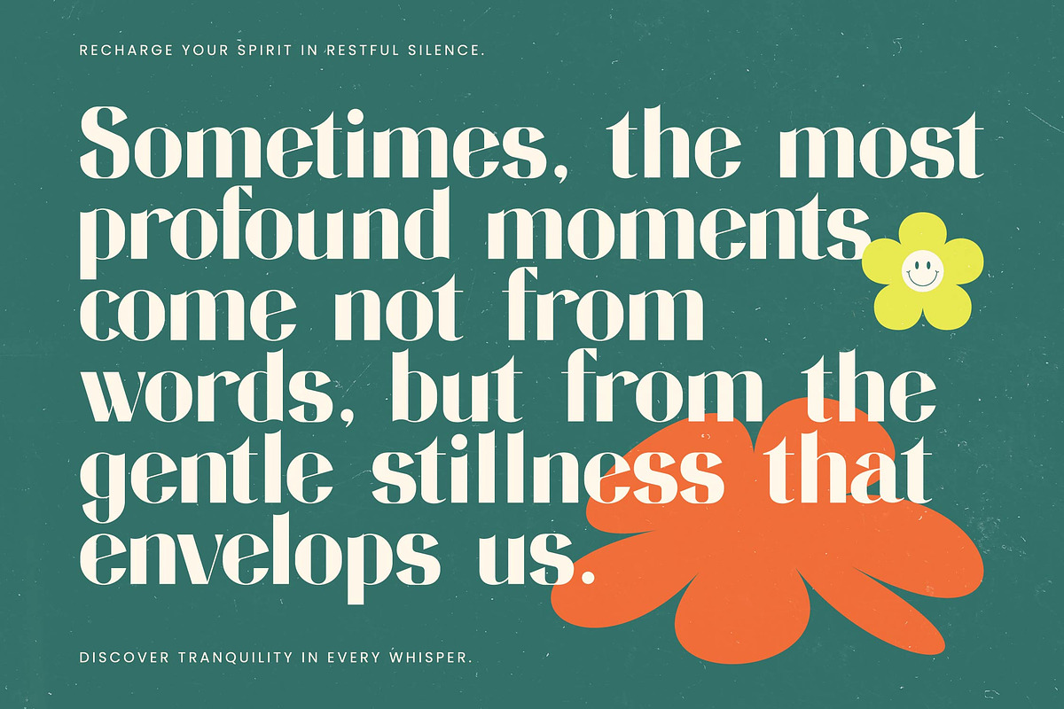 Restful Silent Modern Display Font, a Serif Font by timelesstype.co (Photo 11 of 20)