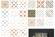 Autumn Geometric Seamless Patterns, a Pattern Graphic by KomannaArt (Thumbnail 4 of 8)