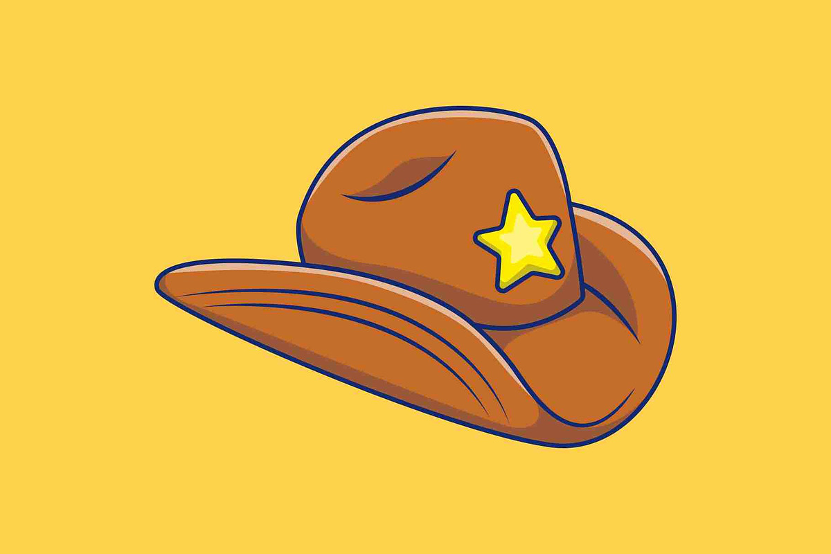 Wildwest Cowboy Pack Cartoon Vector, an Object Illustration by Artstorystudio (Photo 4 of 11)