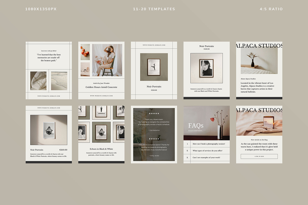 Alpaca Social Media Kit, a Social Media Template by Ruben Stom (Photo 17 of 19)