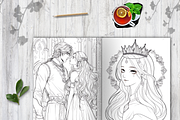 Princess Coloring Pages for Kids, a Brochure Template by LA Design (Thumbnail 8 of 10)