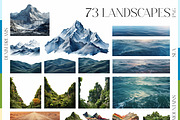Landscape collage creator kit, an Object Graphic by Polli Deeva (Thumbnail 7 of 20)
