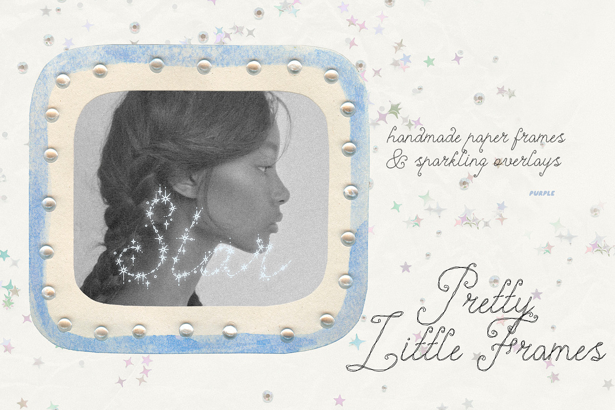 Handmade Paper Frames & Overlays, an Object Graphic by Purple (Photo 2 of 11)