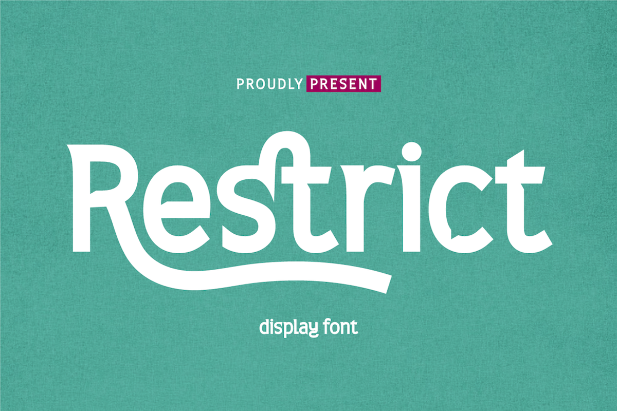Restrict, a Sans Serif Font by twinstd (Photo 1 of 11)