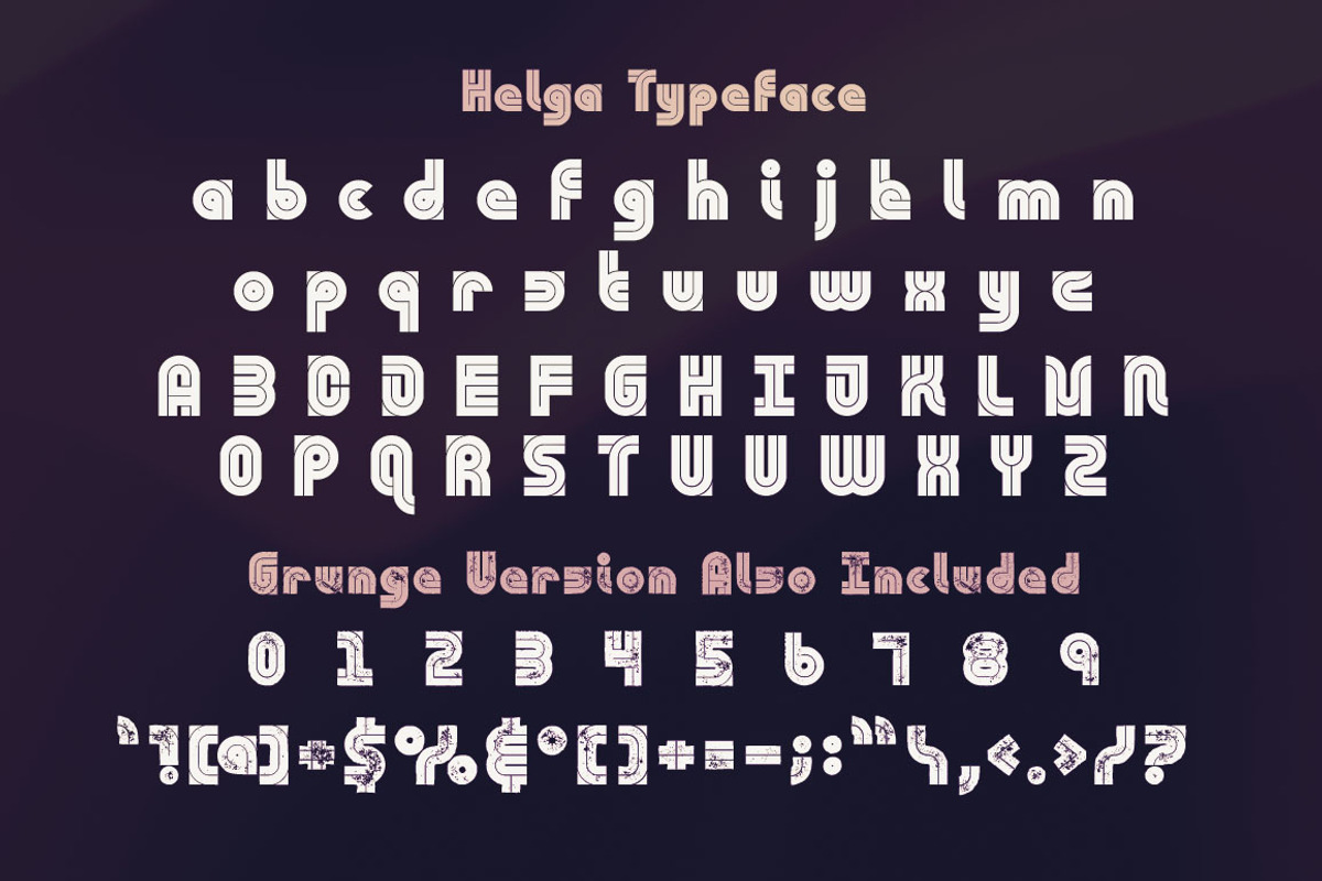Helga - Display Font preview 5