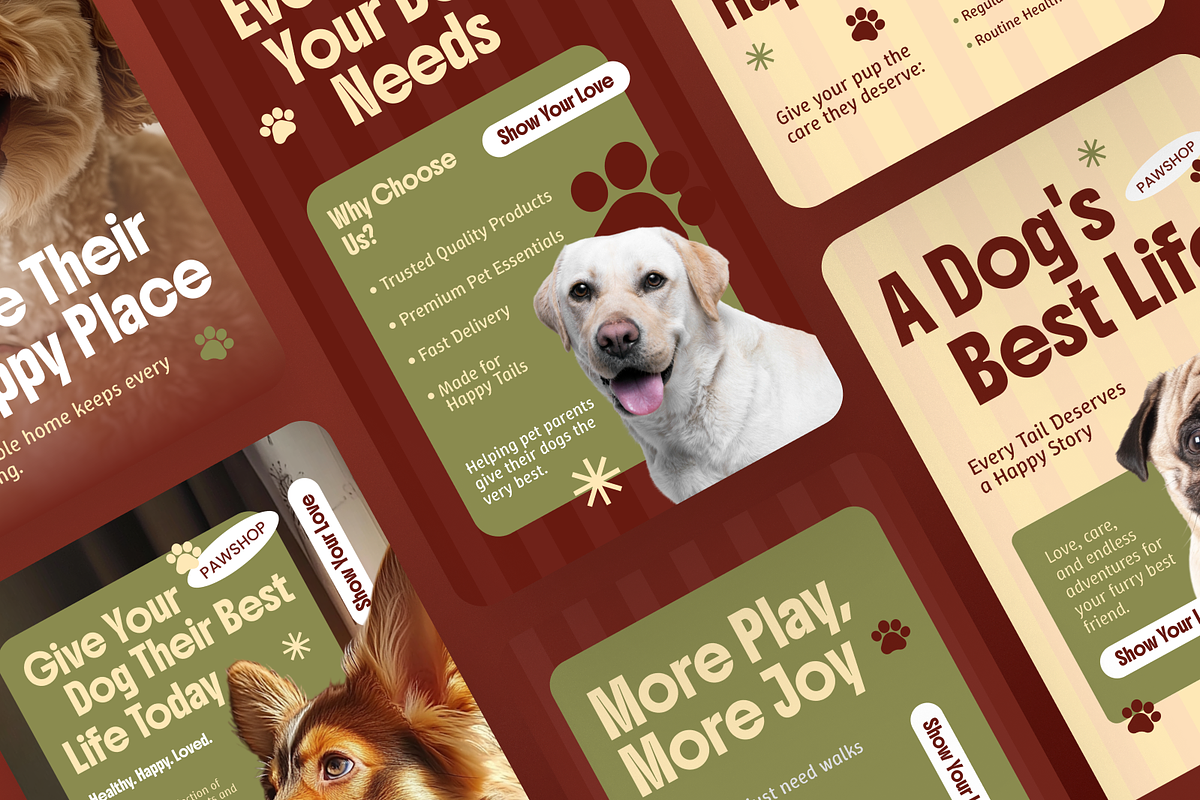 A Dog's Best Life Instagram Story, a Social Media Template by Annora Studio (Photo 4 of 6)