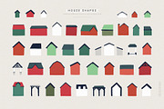 Christmas House Creator | svg png ai, a Seasonal Illustration by Olia (Thumbnail 2 of 28)