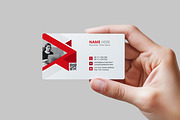 Red Stylish Business Card Template, a Business Card Template by VectStock (Thumbnail 3 of 5)