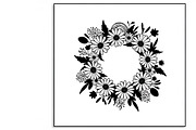 Charming daisy circle decor design, an Illustration by Amazin_art (Thumbnail 6 of 27)