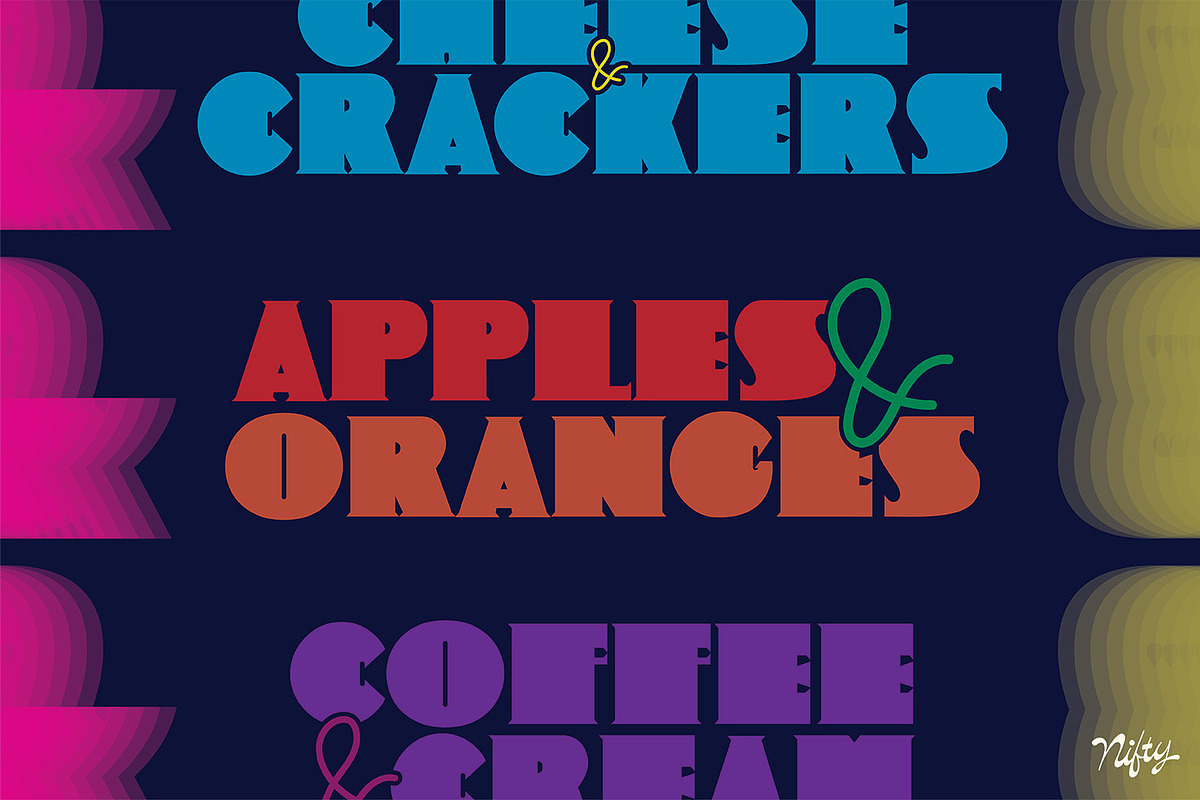 CHONKY - Display Font - By Nifty, a Font by NikkiDunn (Photo 5 of 5)