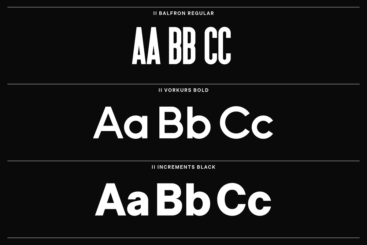 II Increments Foundry: 3 Font Bundle, a Sans Serif Font by Increments Type Foundry (Photo 2 of 11)