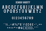 Senior Varsity, a Slab Serif Font by Mini_World (Thumbnail 8 of 10)