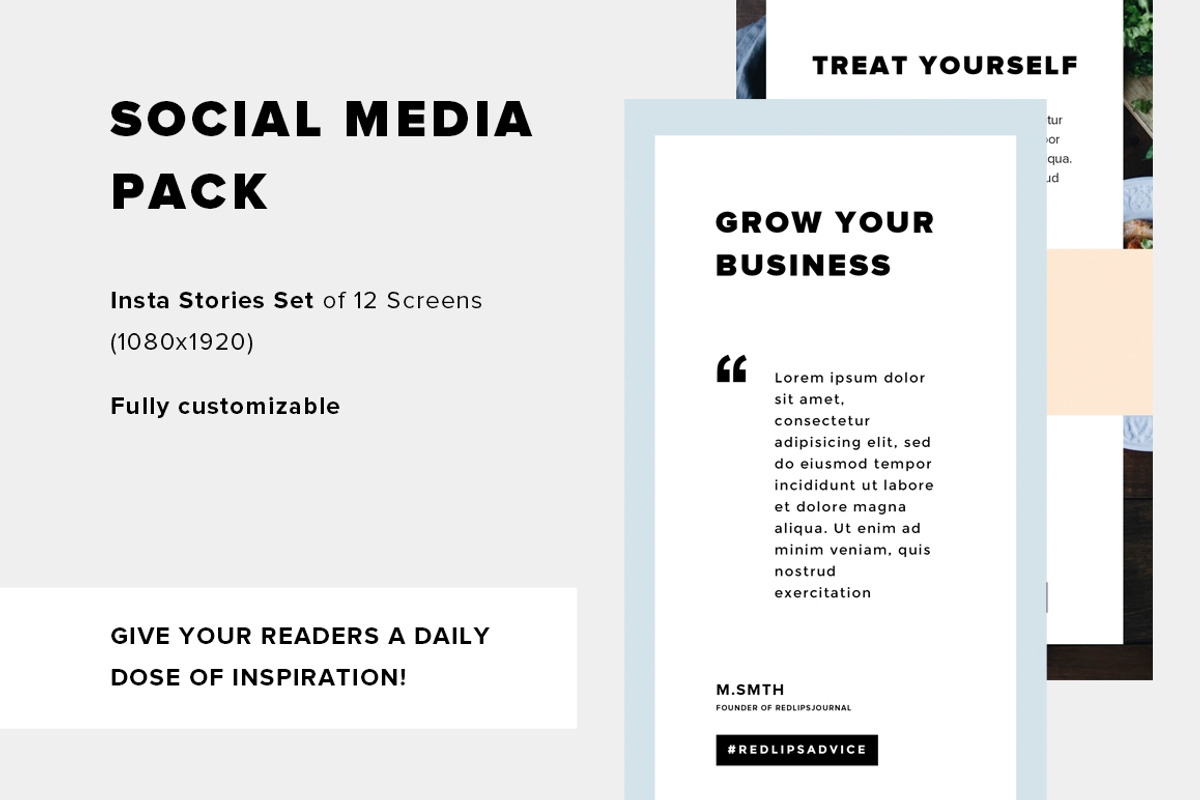 INSTA STORIES - Social Media Pack, a Social Media Template by Marie Smth (Photo 3 of 3)